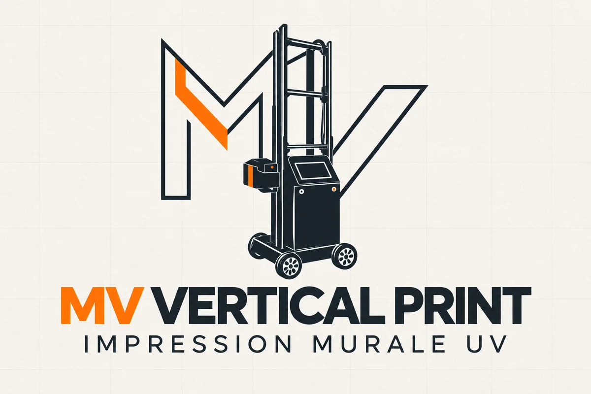 Logo MV Vertical Print – impression murale UV